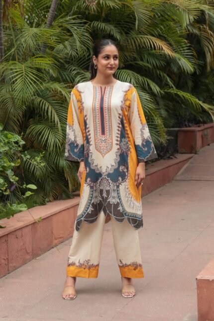 Royal Sandstorm Cotton Matching Set